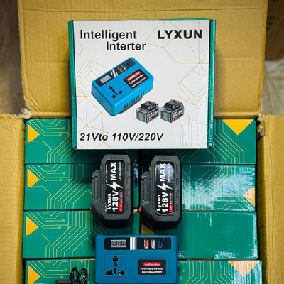 اینورتر کتابی هوشمند دو باطری 128 ولت مدل LYXUN – نسخه تک پریز