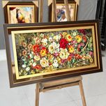 تابلو فرش ماشینی با قاب چوبی 165