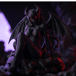فیگور کلکسیونی دارک‌فانتزی: “ملکه‌ی سایه‌ها” (Dark Fantasy Succubus)