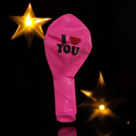 بادکنک مدل i love you کد 01 بسته 25 عددی