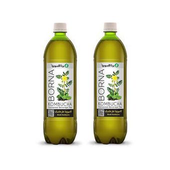 نوشیدنی خارخاسک کامبوچا - 1 لیتر بسته 2 عددی