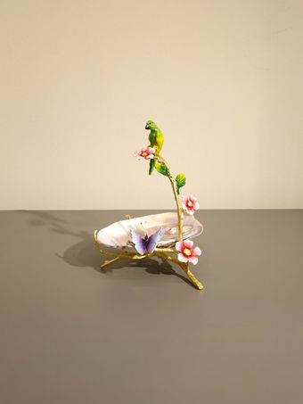 صدف پایه برنجی | مدل طوطی کد 1