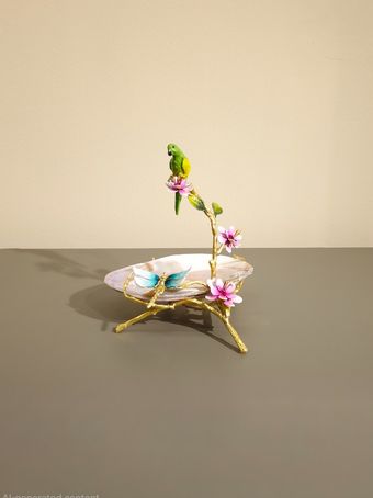 صدف پایه برنجی | مدل طوطی کد 2