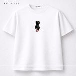 تیشرت سفید باکسی | %100 پنبه گرم بالا کد 1214