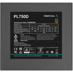 منبع تغذیه کامپیوتر دیپ کول مدل PL750D 80 Plus Bronze توان 750 وات