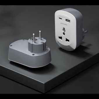 پریز برق یونیورسال و آداپتور دو شاخه پرودو Porodo Universal AC Socket EU Plug Adapter​