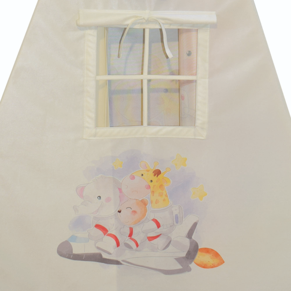 چادر بازی کودک مدل سرخپوستی طرح حیوانات PT525