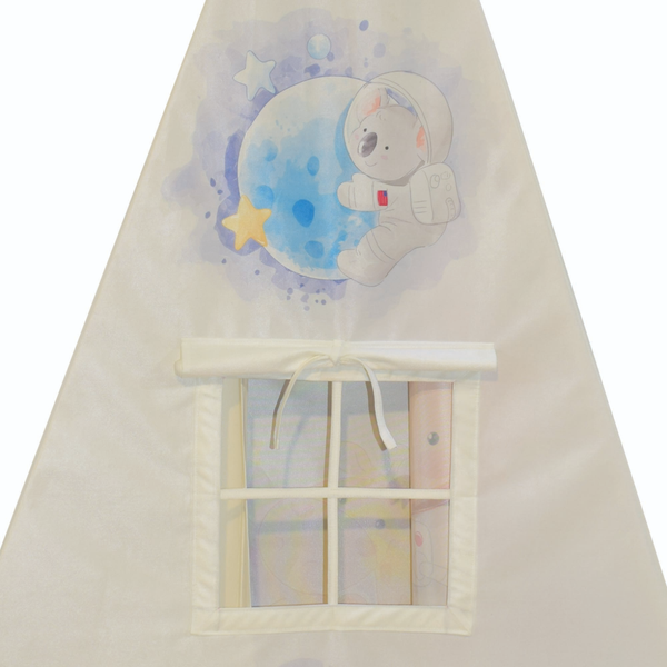 چادر بازی کودک مدل سرخپوستی طرح حیوانات PT525