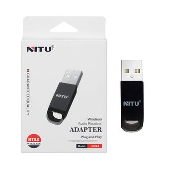 دانگل بلوتوث NITU مدل NN24 - مشکی (گارانتی 18 ماه تعویض نیکان همراه)