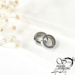 ایر کاف گوش ساده استیل کد 6713