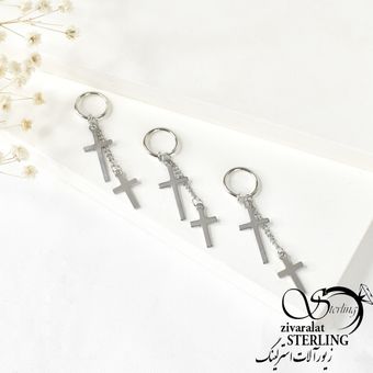 پیرسینگ گوش فیک استیل کد 6717