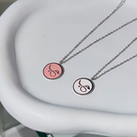 گردنبند مینا کاری مدل حُب