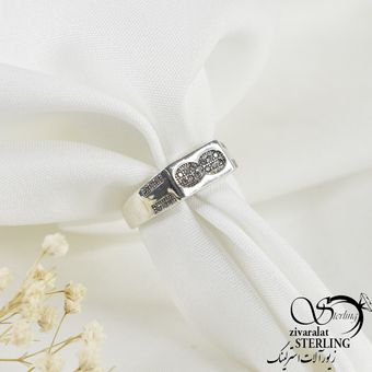 انگشتر نقره ایتالیای مردانه کد 6770