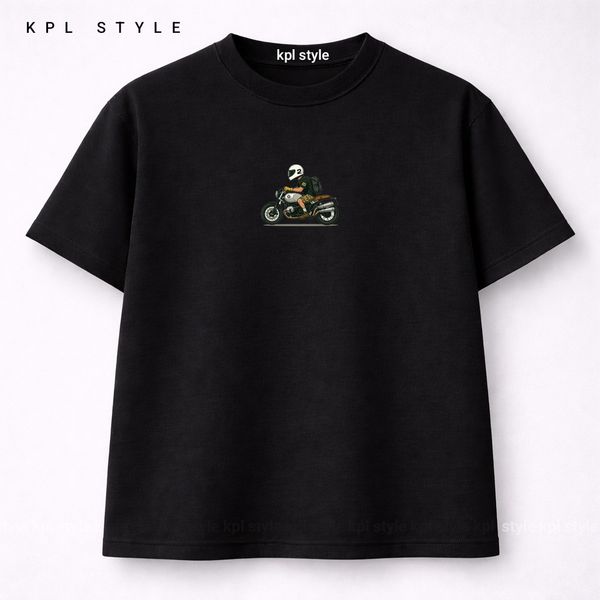 تیشرت باکسی 100٪ پنبه با چاپ مینیمال | کد 1364