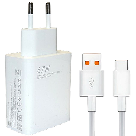 شارژر 67 وات شیائومی همراه با کابل Type-C (سرکارتنی)