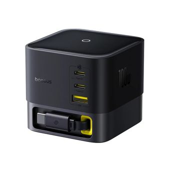 هاب شارژر 3 پورت باسئوس مدل  P10164001123 Super GaN توان 100 وات