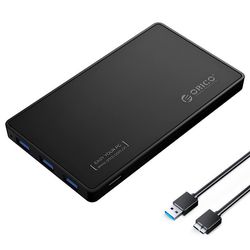 باکس و قاب هارددیسک اکسترنال 2.5 اینچی و هاب 3 پورت USB3.0 اوریکو مدل 2588H3-EU