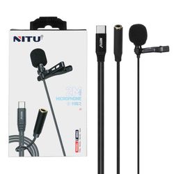 میکروفون یقه ای NITU Type-C مدل NM02 (گارانتی 18 ماه تعویض نیکان همراه)