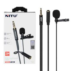 میکروفون یقه ای جک 3.5 میلیمتری NITU مدل NM01 (گارانتی 18 ماه تعویض نیکان همراه)