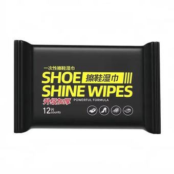 دستمال مرطوب کفش مدل Wipes (بسته 12 عددی) – مراقبتی حرفه‌ای برای افزایش طول عمر و زیبایی کفش