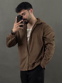 پیراهن مخمل 2044 قهوه ای