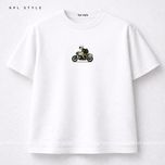 تیشرت باکسی 100٪ پنبه با چاپ مینیمال | کد 1364