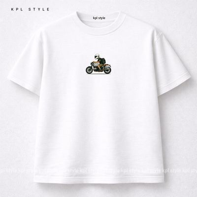 تیشرت باکسی 100٪ پنبه با چاپ مینیمال | کد 1364