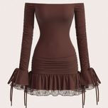 پیراهن یقه قایقی وینتجی