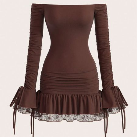 پیراهن یقه قایقی وینتجی