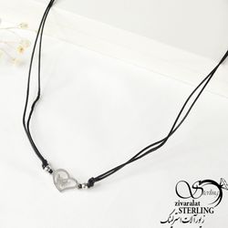 گردنبند پلاک قلب استیل کد6951