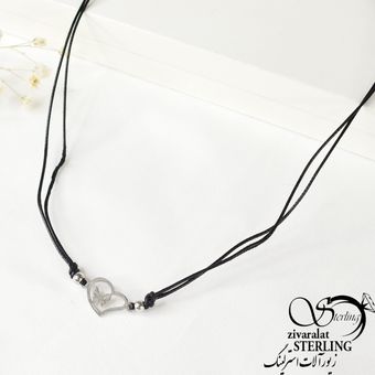 گردنبند پلاک قلب استیل کد6951