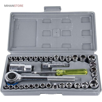 ست کامل آچار بکس 40 تکه AIWA با آلیاژ کروم وانادیوم | فروشگاه شاپینو