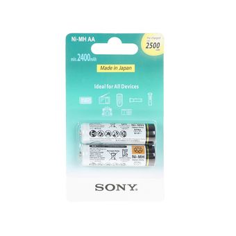 باتری قلمی قابل شارژ سونی 2500mah بسته 2 عددی