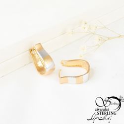 گوشواره ژوپینگ اصل دورنگ کد 6993