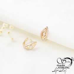 گوشواره ژوپینگ بیضی کد 6999