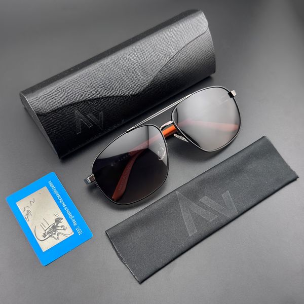 عینک آفتابی خلبانی مردانه آلبرت وگ مدل 6306C21-P127