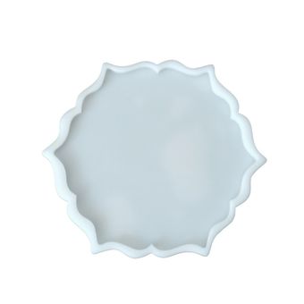 قالب رزین مدل زیر لیوانی طرح چند وجهی کد cn1