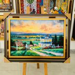 تابلو فرش ماشینی با قاب چوبی 169