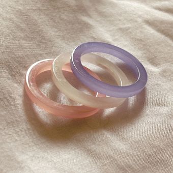 پک 3عددی انگشتر سنگی