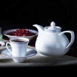 سرویس غذاخوری 108 پارچه 12 نفر چینی زرین ایران مدل وایت رز سری شهرزاد درجه یک