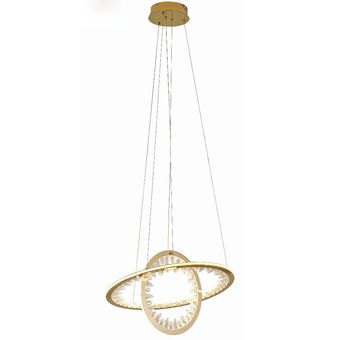 آویز 2 حلقه طلایی سایز 30/60