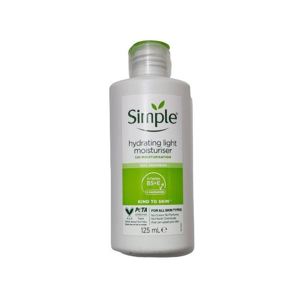 کرم آبرسان سیمپل مدل Light مناسب انواع پوست حجم 125 میلی‌لیتر