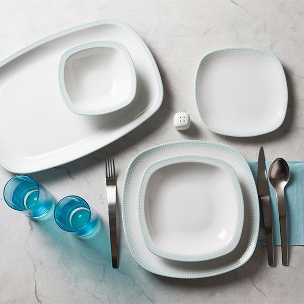 سرویس غذاخوری 27 پارچه 6 نفره چینی زرین ایران مدل Mon Belan