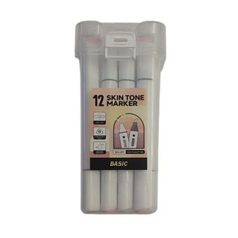 مارکر بیسیک 12 رنگ طیف پوست