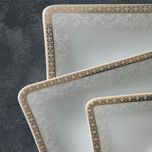 سرویس غذاخوری 30 پارچه چینی زرین ایران سری وینچی مدل ریوا درجه عالی