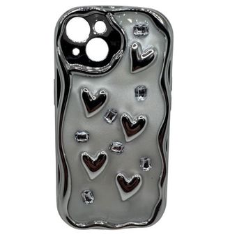 کاور مدل کرومی طرح قلب صدفی مناسب برای گوشی موبایل اپل iPhone 13