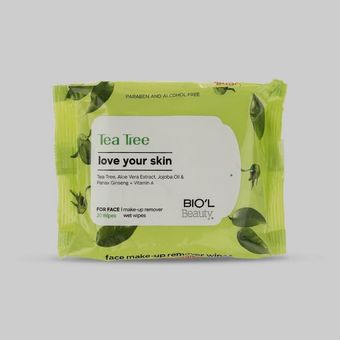 دستمال مرطوب بیول مدل Tea Tree بسته 20 عددی
