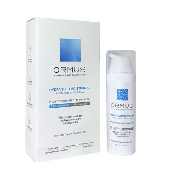 کرم آبرسان دست و صورت و گردن اورموس مدل Hydra Tech مناسب برای انواع پوست حجم 50 میلیلیتر