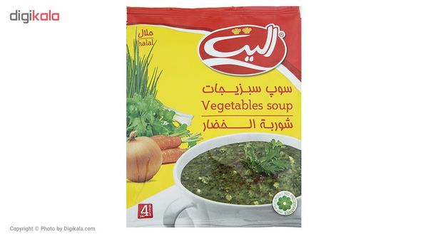 سوپ سبزیجات الیت - 75 گرم -باکس 12عددی