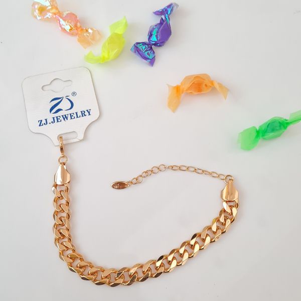 دستبند زنانه زد جی جولری مدل ساده زنجیری*780